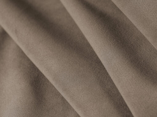 SOFA MODUŁOWA Bloom 3-osobowa o designerskim stylu, zaoblone kształty, przeszycia na siedzisku, jasnobrązowa tapicerka, premium