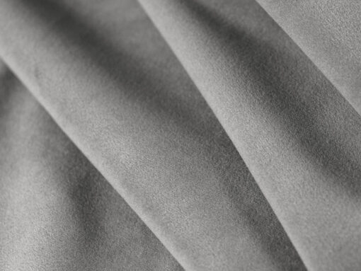 SOFA MODUŁOWA Bloom 3-osobowa o designerskim stylu, zaoblone kształty, przeszycia na siedzisku, szara tapicerka, premium