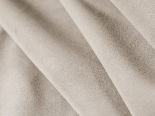 SOFA MODUŁOWA Bloom 4-osobowa o designerskim stylu, zaoblone kształty, przeszycia na siedzisku, tapicerka ecru, premium