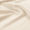 ŁÓŻKO Kelp tapicerowane, z podwójnym wezgłowiem, pionowe przeszycia, falista krawędź, jasnobeżowa tkanina, designerski styl, premium