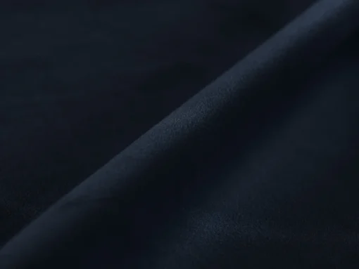 ŁÓŻKO Lupine tapicerowane, zaokrąglone kształty, piękne pionowe przeszycia, ciemnoniebieska tkanina, designerski styl, premium