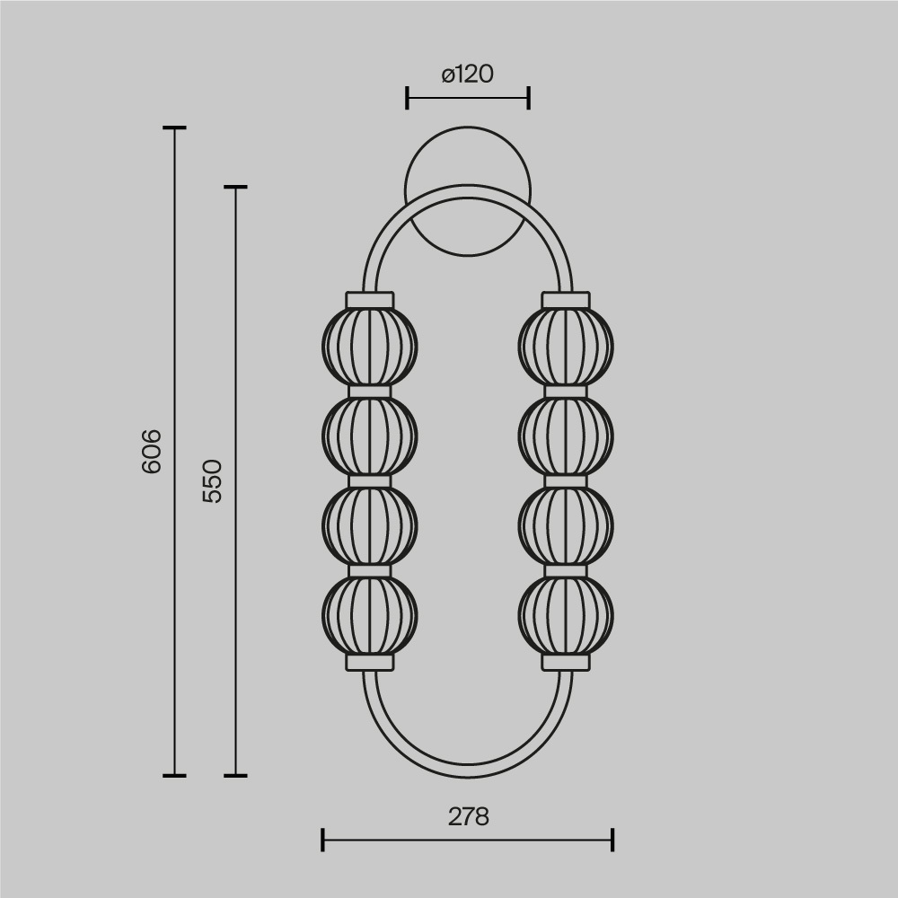 KINKIET Amulet owalna, złota, metalowa oprawa, szklane, ozdobne kule, nowoczesny glamour, wymiary KINKIET Amulet owalna, złota, metalowa oprawa, szklane, ozdobne kule, nowoczesny glamour, wymiary