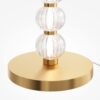 LAMPA PODŁOGOWA Amulet na złotej, metalowej podstawie, szklane kule, nowoczesny glamour, premium
