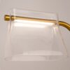 LAMPA PODŁOGOWA Cabaret mosiężna, metalowa podstawa, szklany, transparentny klosz o designerskim wyglądzie, premium