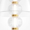 LAMPA STOŁOWA Amulet, złota podstawa ze szklanymi kulami, transparentny abażur, nowoczesny glamour, piękna