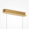 LAMPA WISZĄCA Amulet podłużna, złota oprawa, szklane kule, LED-owe źródło światła, nowoczesny glamour, premium
