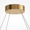 LAMPA WISZĄCA Amulet, złota, metalowa oprawa w kształcie spirali, szklane kule, nowoczesny glamour, wyjątkowa