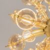 LAMPA WISZĄCA Bolla z mosiężną oprawą oraz szklanymi kulami w kolorze bursztynu, nowoczesny styl, wyjątkowa