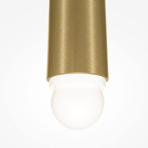 LAMPA WISZĄCA Cascade jednopunktowa, aluminiowa, mosiężny kolor, nowoczesny design, piękna