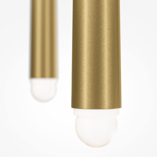 LAMPA WISZĄCA Cascade trzypunktowa, aluminiowa, mosiężny, nowoczesny design, piękna