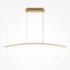 LAMPA WISZĄCA Curve mosiężna, w formie lekkiego łuku, nowoczesny styl