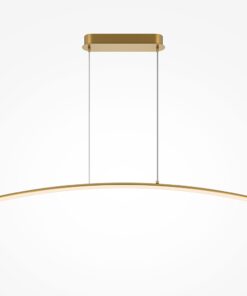 LAMPA WISZĄCA Curve mosiężna, w formie lekkiego łuku, nowoczesny styl