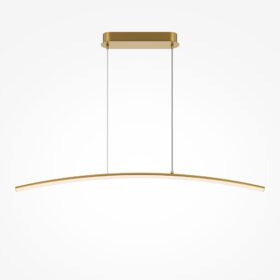 LAMPA WISZĄCA Curve mosiężna, w formie lekkiego łuku, nowoczesny styl