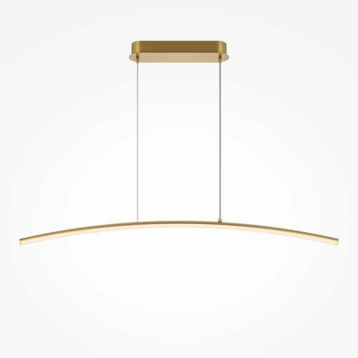 LAMPA WISZĄCA Curve mosiężna, w formie lekkiego łuku, nowoczesny styl