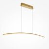 LAMPA WISZĄCA Curve mosiężna, w formie lekkiego łuku, nowoczesny styl, ekskluzywna