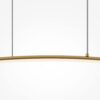 LAMPA WISZĄCA Curve mosiężna, w formie lekkiego łuku, nowoczesny styl, piękna