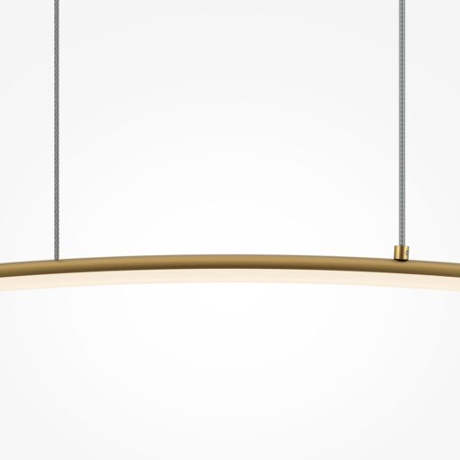 LAMPA WISZĄCA Curve mosiężna, w formie lekkiego łuku, nowoczesny styl, piękna