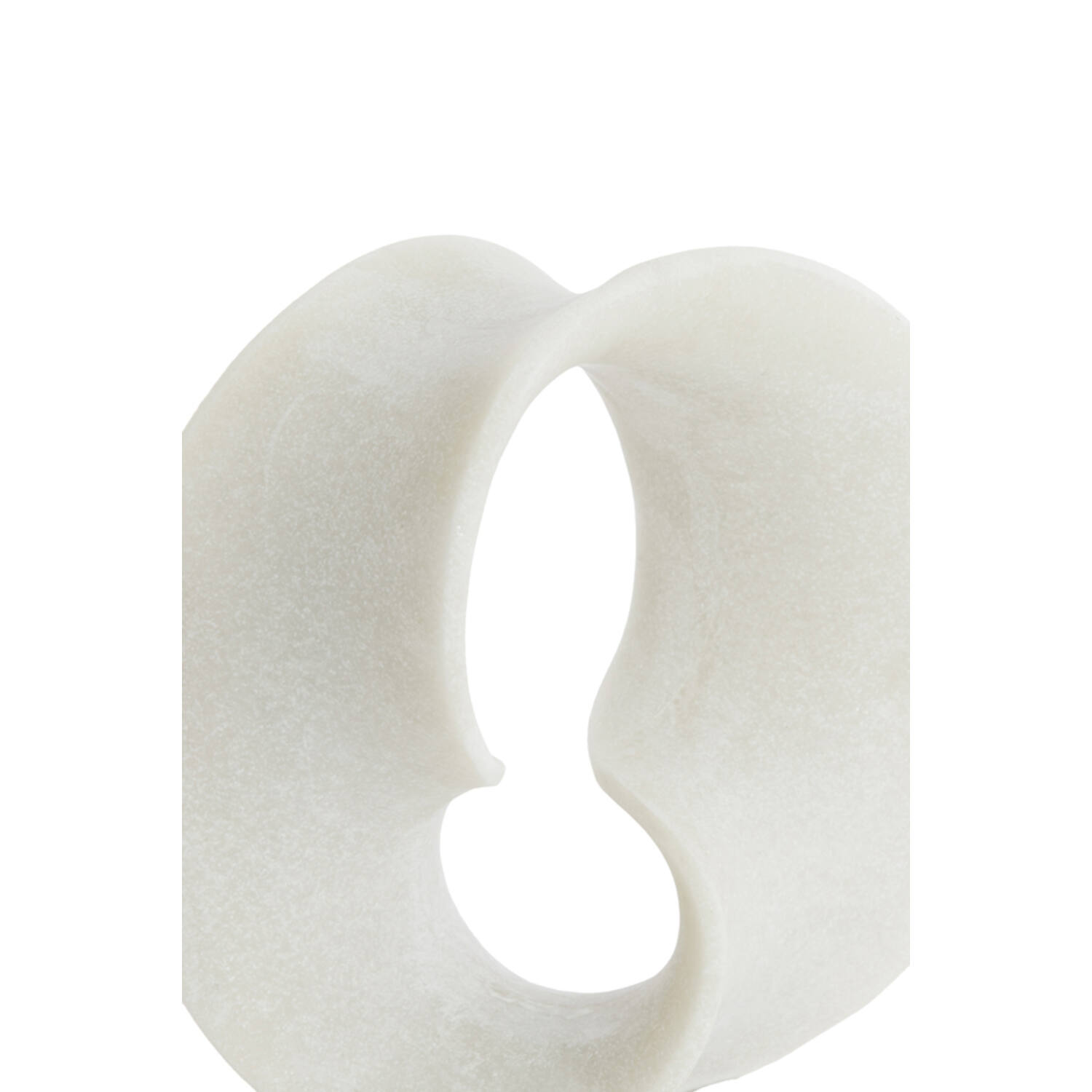 FIGURKA DEKORACYJNA Loren w kolorze organicznej bieli, designerski styl, ekskluzywna