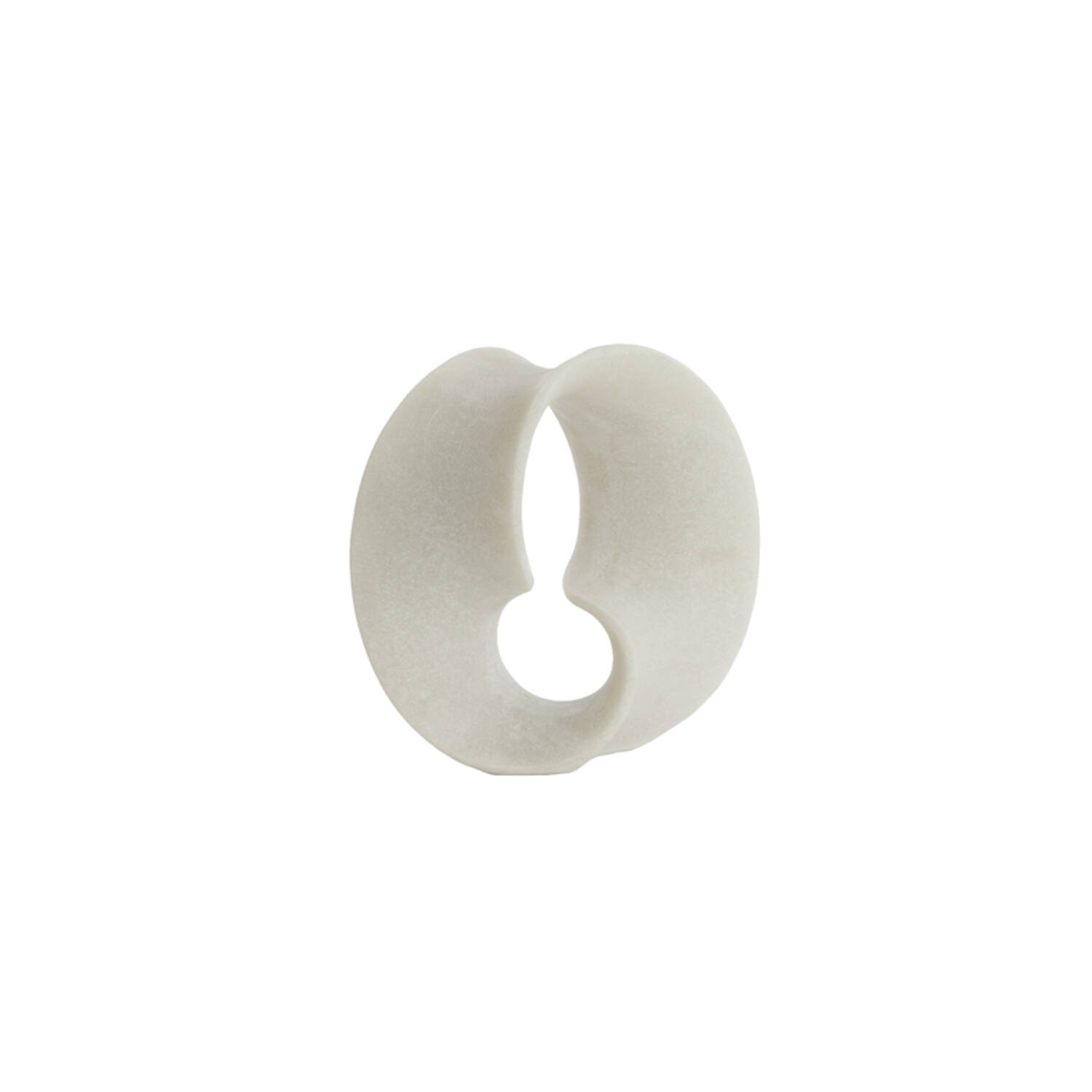 FIGURKA DEKORACYJNA Loren w kolorze organicznej bieli, designerski styl