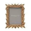 RAMKA NA ZDJĘCIE złota z żywicy, motyw liści, prostokątna, nowoczesny styl, designerska 5x7, piękna