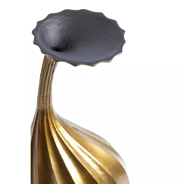 WAZON DEKORACYJNY o geometrycznych kształtach, kolor antycznego brązu, klasyka z nutą nowoczesności, premium WAZON DEKORACYJNY o geometrycznych kształtach, kolor antycznego brązu, klasyka z nutą nowoczesności, premium