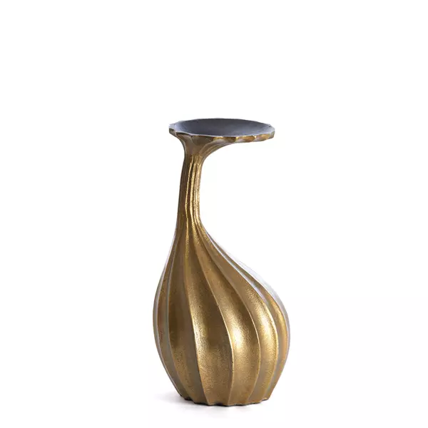 WAZON DEKORACYJNY o geometrycznych kształtach, kolor antycznego brązu, klasyka z nutą nowoczesności WAZON DEKORACYJNY o geometrycznych kształtach, kolor antycznego brązu, klasyka z nutą nowoczesności