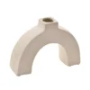 WAZON ceramiczny w kształcie łuku, kremowe wykończenie, nowoczesny styl, piękny