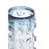 WAZON szklany, niebieskie transparentne wykończenie, okrągły, nowoczesny design, premium