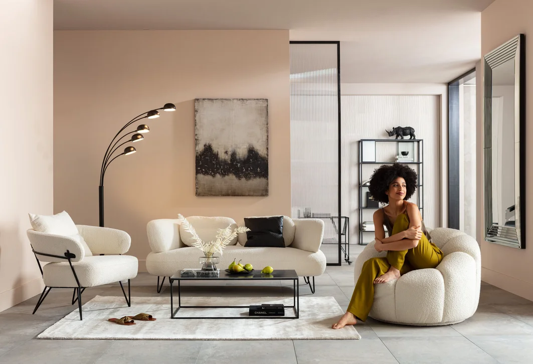 DYWAN Cosy Classic w kremowym odcieniu, prostokątny, mieszanka bawełny i wiskozy, nowoczesny, piękny DYWAN Cosy Classic w kremowym odcieniu, prostokątny, mieszanka bawełny i wiskozy, nowoczesny, piękny