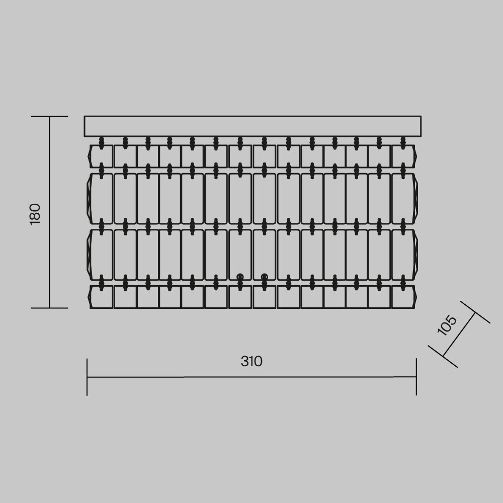 KINKIET Dune ze złotą, metalową, oprawą, klosz w formie kryształów o różnych kształtach, nowoczesny glamour, wymiary KINKIET Dune ze złotą, metalową, oprawą, klosz w formie kryształów o różnych kształtach, nowoczesny glamour, wymiary