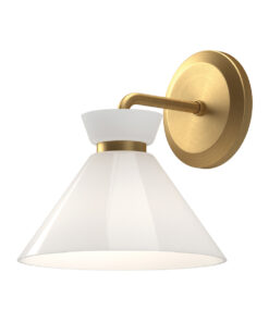 KINKIET HALSTON, złote wykończenie, elegancki wygląd, nowoczesny styl