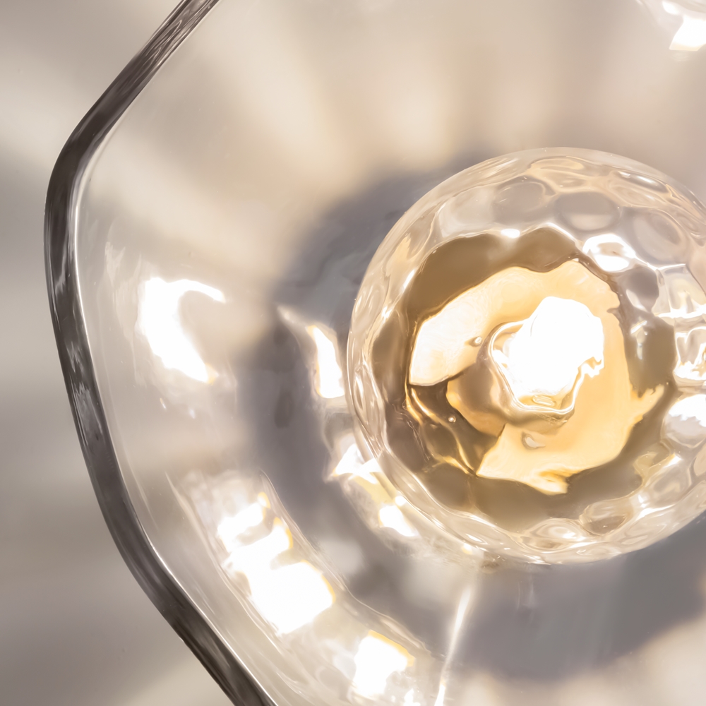 KINKIET Miracle z szklanym, transparentnym kloszem, złoty, metalowy uchwyt, nowoczesny styl, premium KINKIET Miracle z szklanym, transparentnym kloszem, złoty, metalowy uchwyt, nowoczesny styl, premium