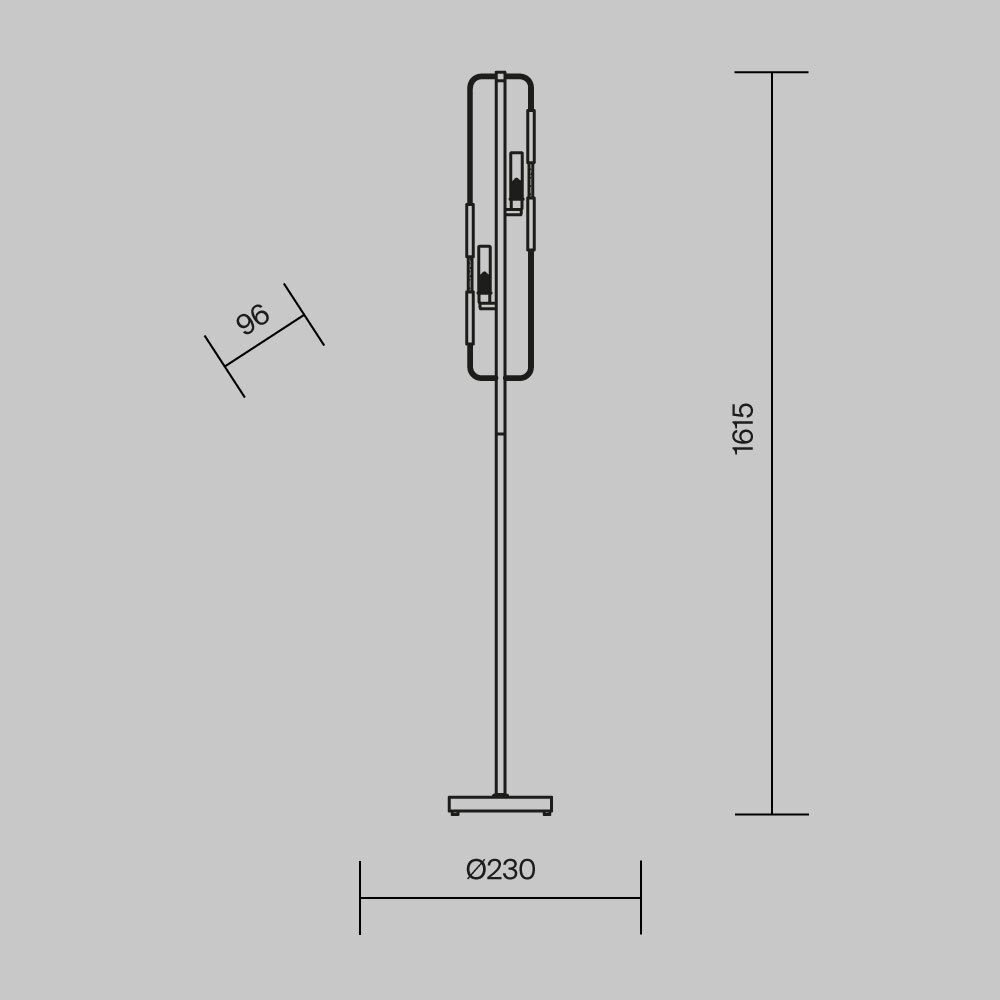 LAMPA PODŁOGOWA Marmo ze złotą, galwanizowaną podstawą, płytki z kamienia naturalnego z wzorem, nowoczesny styl, wymiary