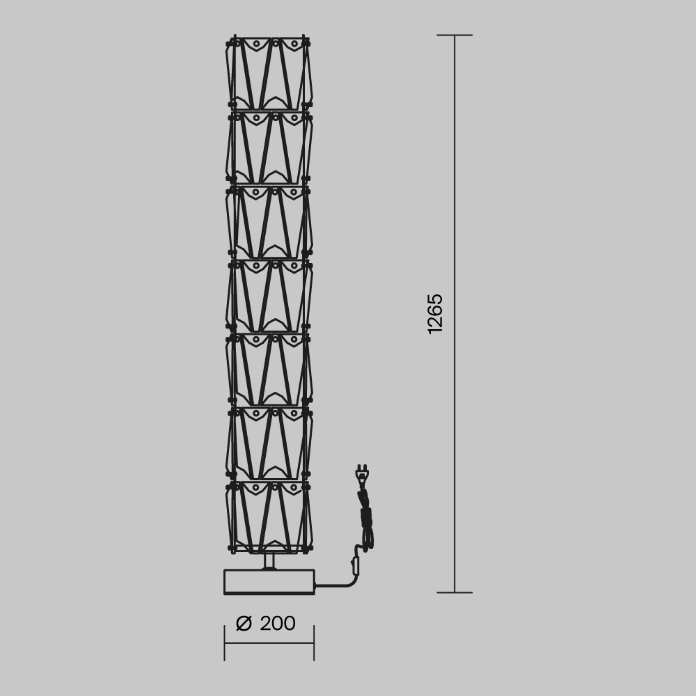 LAMPA PODŁOGOWA Puntes okrągła, metalowa podstawa i góra lampy, szklany, kryształowy klosz, nowoczesny glamour, chrom, wymiary
