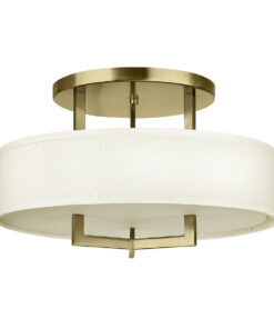 LAMPA SUFITOWA HAMPTON, złota, okrągła, nowoczesny design