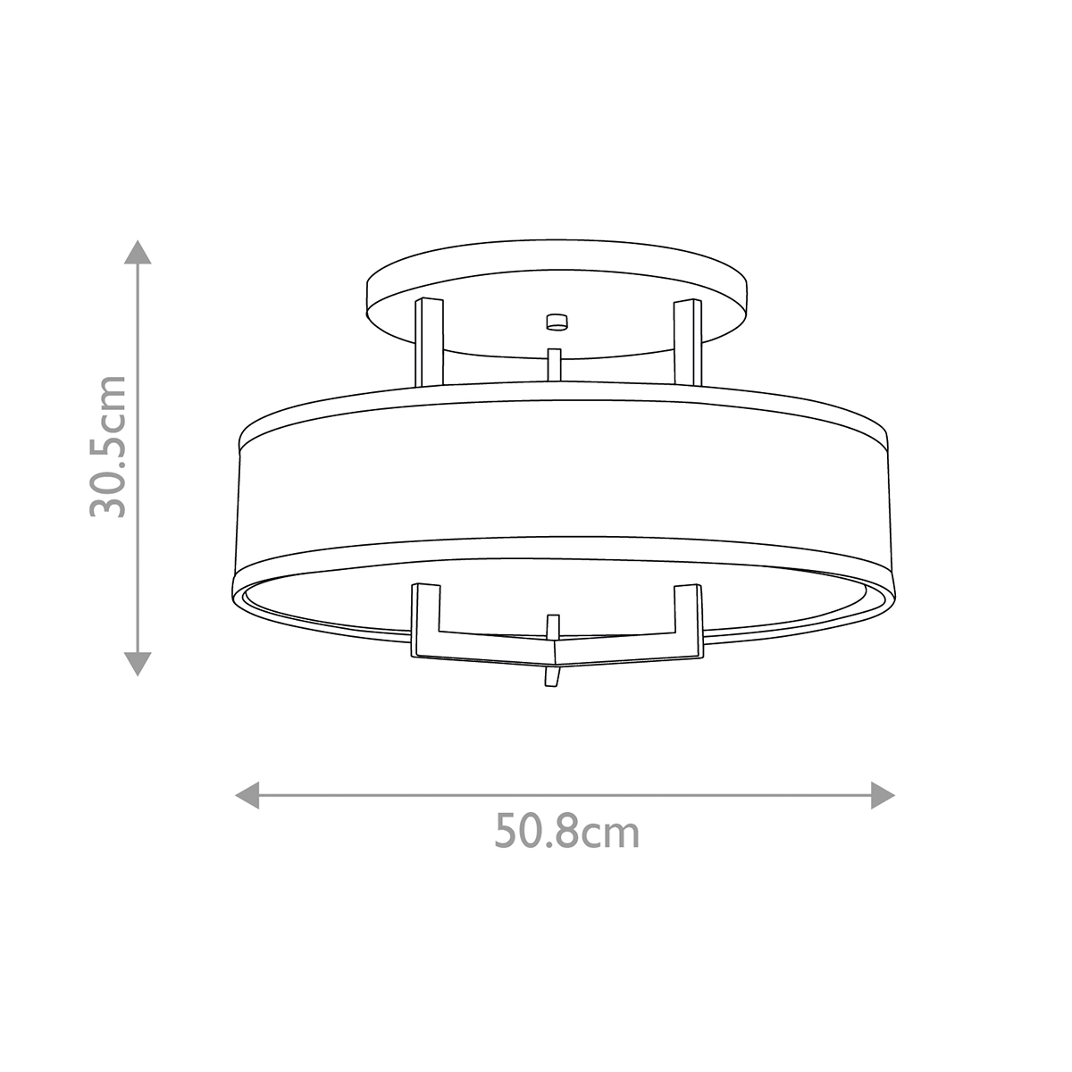 LAMPA SUFITOWA HAMPTON, złota, okrągła, nowoczesny design 3