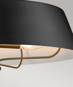 Alternative view of LAMPA WISZĄCA LUELLA, okrągła, metalowy klosz, czteropunktowa, regulowana wysokość, klasyczny design