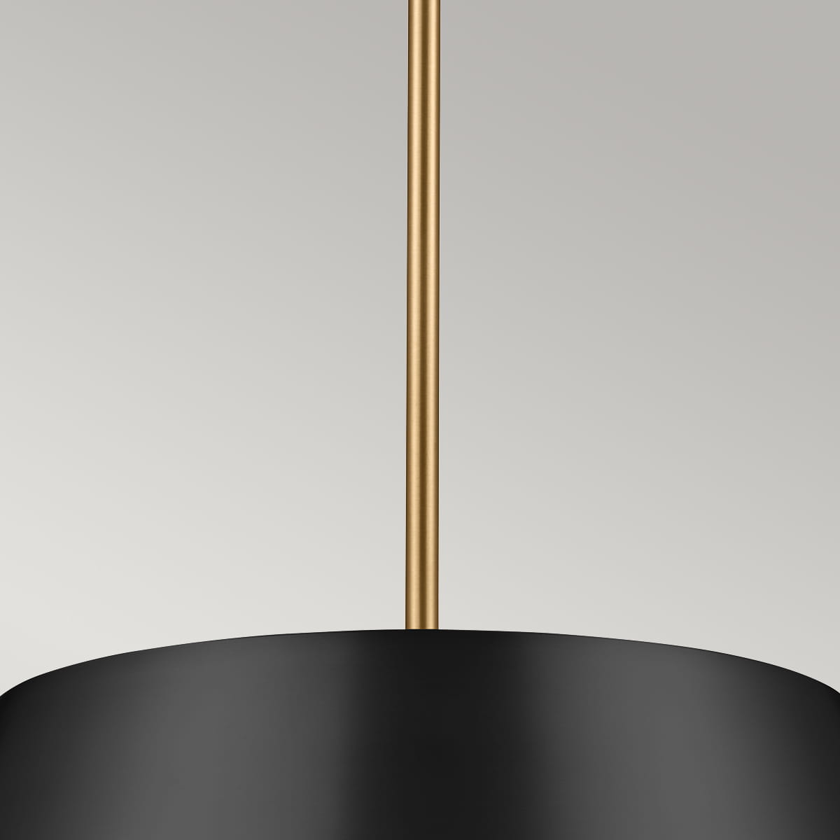 LAMPA WISZĄCA LUELLA, trzy punkty świetlne, metalowy klosz, złote szczotkowane elementy, klasyczny styl 2