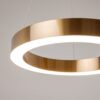 LAMPA WISZĄCA Saturno okrągła, mosiężna oprawa, źródło światła LED, nowoczesny glamour 40 cm, premium