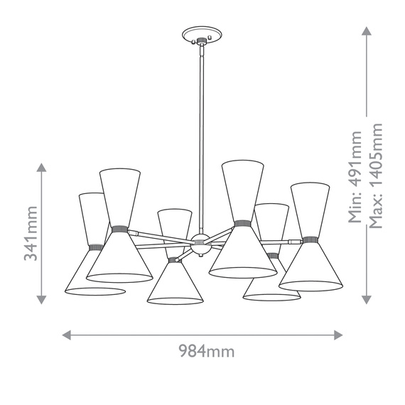 LAMPA WISZĄCA, czarna, nowoczesny design, regulowana wysokość 2