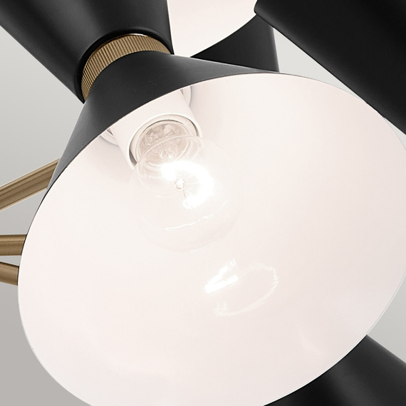 LAMPA WISZĄCA, czarna, nowoczesny design, regulowana wysokość 3