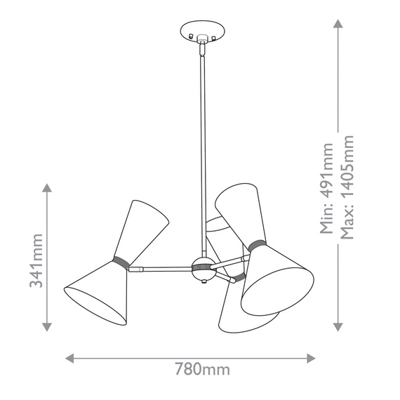 LAMPA WISZĄCA, czarna, nowoczesny design, ze złotymi elementami 4
