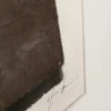 OBRAZ Lontano w brązowej kolorystyce z ręcznie malowanym, abstrakcyjnym wzorem, prostokątny, rama z drewna sosnowego, najwyższa jakość
