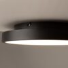 PLAFON Orign okrągła, czarna oprawa z metalu, wypełnienie z naturalnego minerału o niepowtarzalnej fakturze, designerski 40,5 cm, elegancki