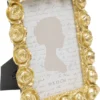 RAMKA NA ZDJĘCIE Rose Blossom złota rama złożona z kwiatów róży, nowoczesny glamour 10x15, piękna RAMKA NA ZDJĘCIE Rose Blossom złota rama złożona z kwiatów róży, nowoczesny glamour 10x15, piękna