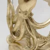 ŚWIECZNIK Octopus okrągły, złota podstawa w kształcie ośmiornicy, szklany transparentny klosz, nowoczesny styl, wyjątkowy ŚWIECZNIK Octopus okrągły, złota podstawa w kształcie ośmiornicy, szklany transparentny klosz, nowoczesny styl, wyjątkowy