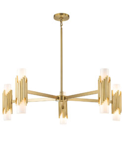 ŻYRANDOL MARVELE, złote wykończenie, regulowana wysokość, nowoczesny design