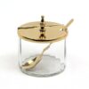 CUKIERNICZKA złota, z łyżeczką, klasyczny styl
