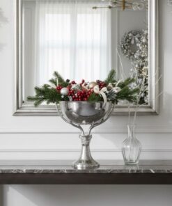 MISA, srebrna, w kształcie jelenia, duża, styl nowoczesny glamour