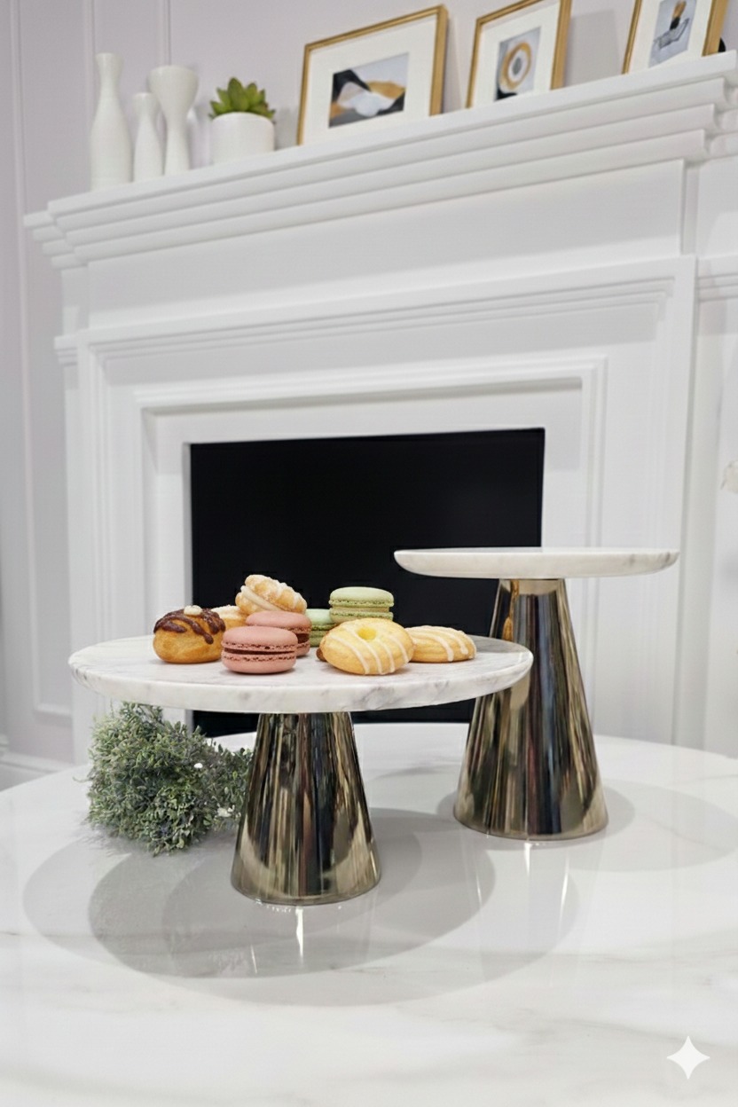 PATERA złota noga, marmurowa taca, nowoczesny styl PATERA złota noga, marmurowa taca, nowoczesny styl